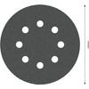 BOSCH (Bosch) sanding paper 125mmƒÓ # 240 (5 pieces) [2,608,605,119]