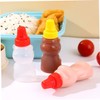 iplusmile 8Pcs Mini Bear Sauce Bottle Cute Condiment Containers for