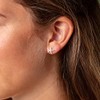 DUR O5152 Women's Starfish Stud Earrings Made of Sterling Silver