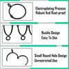 25pcs Curtain Rings, Curtain Opening Rings, Metal Hooks, Curtain Buckles,
