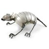 Modern Artisans Reclaimed Metal Armadillo Garden Sculpture, American Handmade