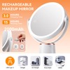 Auxmir Makeup Mirror with Lights, Double Sided 30X/1X Magnifying Mirror,
