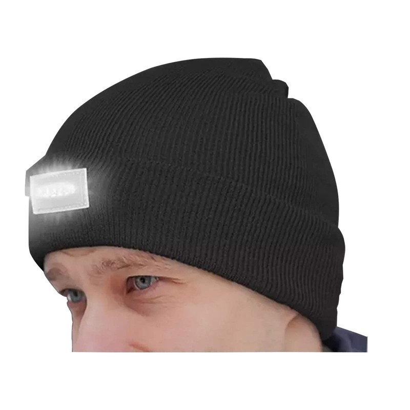 Krediz Unisex Led Beanie Hat with Light - USB Rechargeable