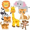 Zoo Animals Cutouts Safari Jungle Cardboard for Baby Shower Birthday