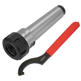 Collet Chuck Holder, MT4 ER32 M16 Carbon Steel Collet Chuck Tooling Holder CNC Milling Lathe Tool with Wrench for Various Types of Drilling and Milling Machine, Spindle Morse Taper Machine