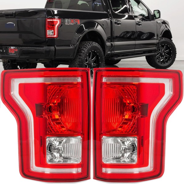 MiKaFex Driver and Passenger Side Tail Lights Housing Compatible With