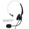 Single Ear Headset with Mic, Comfortable Lightweight Noise Canceling Wired
