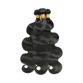 1B Brasilianische Echthaarbündel Körperwelle Natürliche Farbe 100% Unprocessed Virgin Hair Extensions Body Wave Bundles 8 10 12 Zoll für Frauen natürliche Farbe