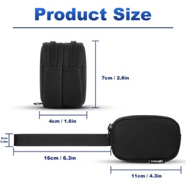 Cosmos Travel Game Card Case Playing Card Carrying Bag Compatible with UNO Card Game, 2 Compartments Cards Holder Travel Storage Pouch for UNO Classic 112 Pcs Cards for Camping Picnic Party, Case ONLY