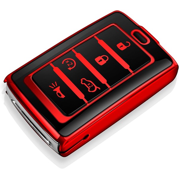 Tukellen for Jeep Key Fob Cover Soft TPU Full Protection