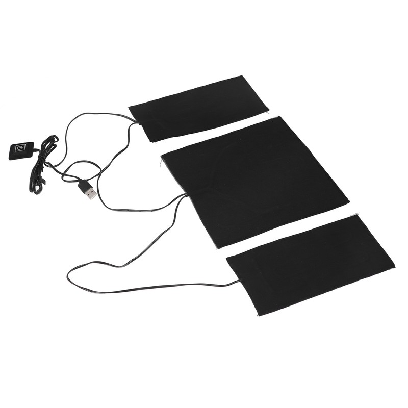 USB Electric Heating Sheet 3 Levels Adjustable Temperature Washable Carbon
