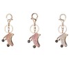 liuduo Roller Skates Shoe Keychain Crystal Bag Key Fob Titolare