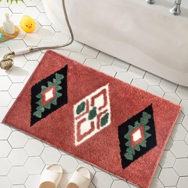 Bathroom Rugs Mat Soft Absorbent Microfiber Bath Rugs Non-Slip Plush Shaggy Carpet Bath Mat for Bathroom Floor Tub and Shower