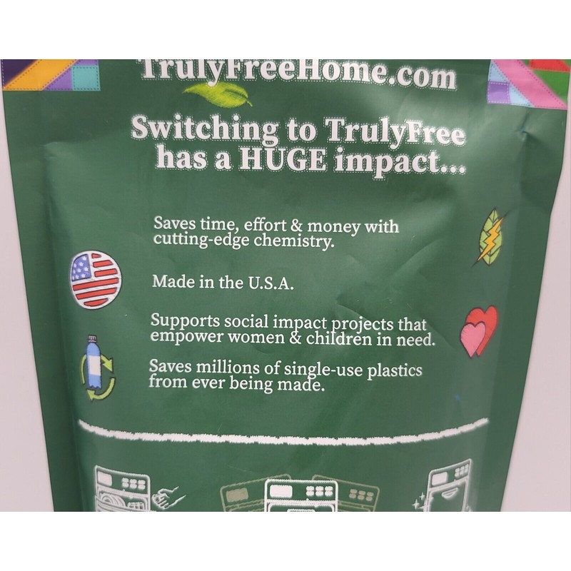 TrulyFree Eco-Friendly DISHWASHER SOAP - 12.5 oz / 25 loads