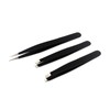 AAProTools Eyebrow Tweezer Set,3 Pcs Premium Stainless Steel Eyebrow Tweezers