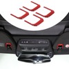 Daeiclru Real Carbon Fiber Car Visor Makeup Mirror Panel Sticker