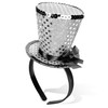 Bniksok Silver Mini Top Hat on Headband Sequin