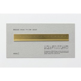 Travelers Company Midori 42167006 Ruler Brass Solid