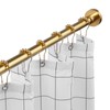 EBOATOP Gold Shower Curtain Rod - Never Rust No Drill