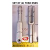 KY INTERNATIONAL NEW SET 2 YOKE ENDS STEEL 8 5/8"L