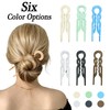 French U-Shaped Hair Pins - Double-Layer Wavy Lock Hair Clips(6pcs)
