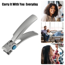 VOCOSTE Portable Stainless Steel Nail Clippers for Nail Care Nail Clippers Set Silver Tone 1 Set