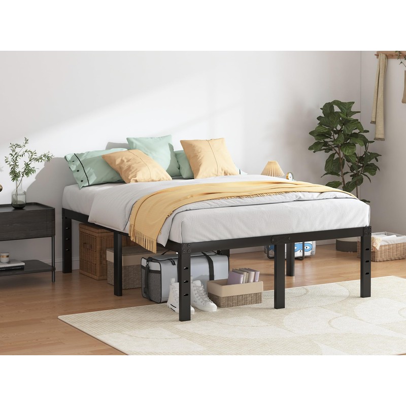 QEROMY Full Size Bed Frame - 18 in Sturdy Platform