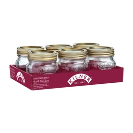 Kilner® Tray of 6 0.25 Litre Preserve Jars