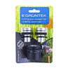 GRÜNTEK Non-Splash Garden Hose Quick Connector Fittings, 3/4" (19mm) Female