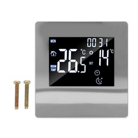 3A Smart Thermostat LCD Display Programmable Widely Used Water Heating Thermostat for Home Office Mall Hotel Nursing Homes White WiFi Model