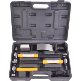 Auto Body Shaping Forming Repair 7 Piece Kit Fender Roller Fixer Dent Remover