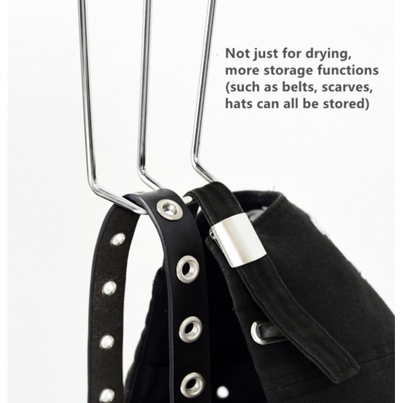 Leoyoubei 10 Pack Stainless Steel Shoes Hanger Drying Rack for