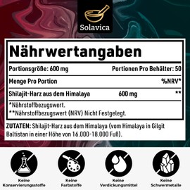 Shilajit Resin - Original Himalaya Shilajit with Fulvic Acid and Trace Minerals, Vegan and No Additives