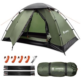 Backpacking Tent for Camping 1 Person Hiking Ultralight Tent for Waterproof Windproof Outdoor Two Doors Tents Easy Quick Setup Lightweight Instant Tents