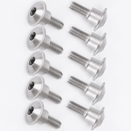 10 Pcs- M5 x 16.5 12.5mm - for Suzuki Motorcycle Fairing Shell Stainless Steel Screws Bolt Kit, for Suzuki GSXR600 GSXR750 GSXR1000 GSX1300R GSR600 GSR750 SV650 (10 pcs, M5 x 16.5)