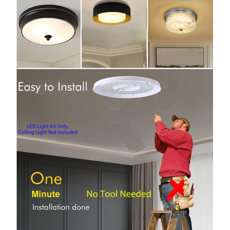 OLYMSTAR 35W 3 CCT LED Light Kit Replacement, LED Panel