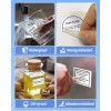 Memoqueen Phomemo Adhesive Transparent Square Lables - 1.57"x 2.36" -