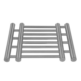 PROKITCHEN Stainless Steel Pot Trivet Trivet Extendible Heat Resistant Pot Trivet for Pots, Pans and Casserole Dish with Cat Saucer - 30 x 20 cm (Extendable)