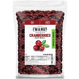Dried Cranberries Original 2 Pounds (32 oz) | Resealable Bag | High in Antioxidant | Great for Salads, Cooking and Mixes