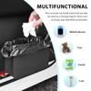 FSTURIOS Car Trash Can, Waterproof Leather Hanging Storage Container Vehicle