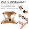 PUPTECK Dog Harness and Leash Set Small Sized, Step in