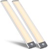 54-LED Motion Sensor Cabinet Light,Under Counter Closet Wireless USB Rechargeable