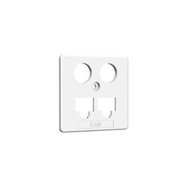 Central Panel TV + LAN 50 x 50 mm RW HOMEWAY Central Plate TV + LAN