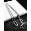 Lagure L2407SC Stainless Steel Chain Necklace, Men's, Women's, Mantel Pendant,
