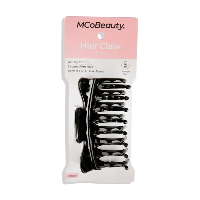 MCOBEAUTY CLASSIC HAIR CLAW - BLACK, #MCH289B MCOBEAUTY
