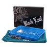 Black Leaf Rolling Tray LED Blue | Mixing Tray Construction