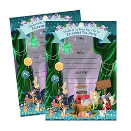 Silly Goose Gifts Enchanted Fairy Forest Garden Tea Party Invitations Supply Decoration Decor (Invite)