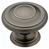 Harmon Cabinet Knob, Heirloom Silver, 1-3/8-In. Round