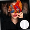 BIUDECO 10pcs Women Party Mask Blank Hand Painted Paper Masks