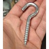 M8 Screw-in Hooks Large Heavy Duty Cup Hooks Screw in